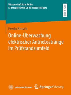 cover image of Online-Überwachung elektrischer Antriebsstränge im Prüfstandsumfeld